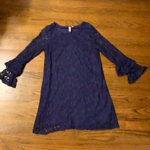 Navy blue lace dress